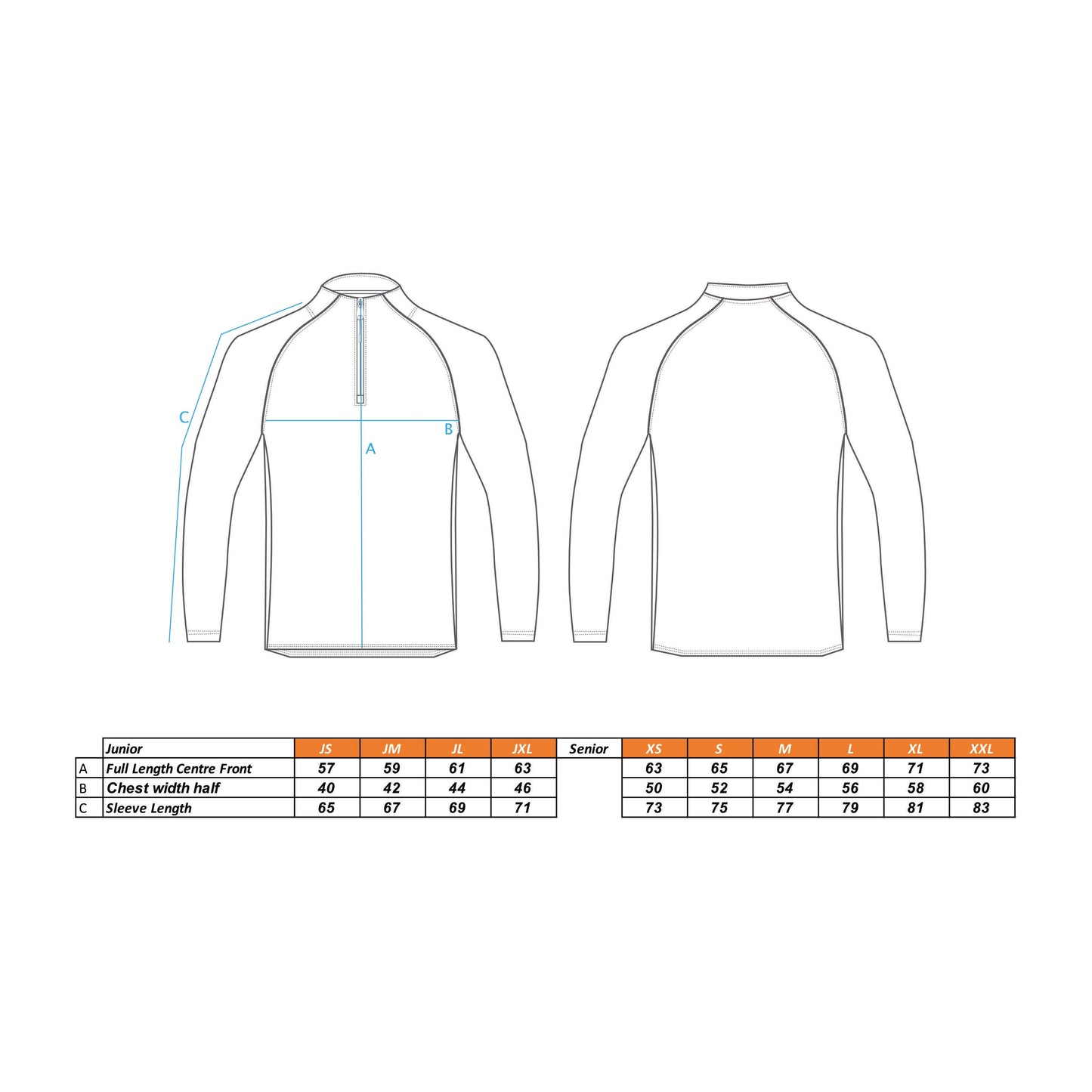 Fugi Quarter Zip Unisex Navy Melange