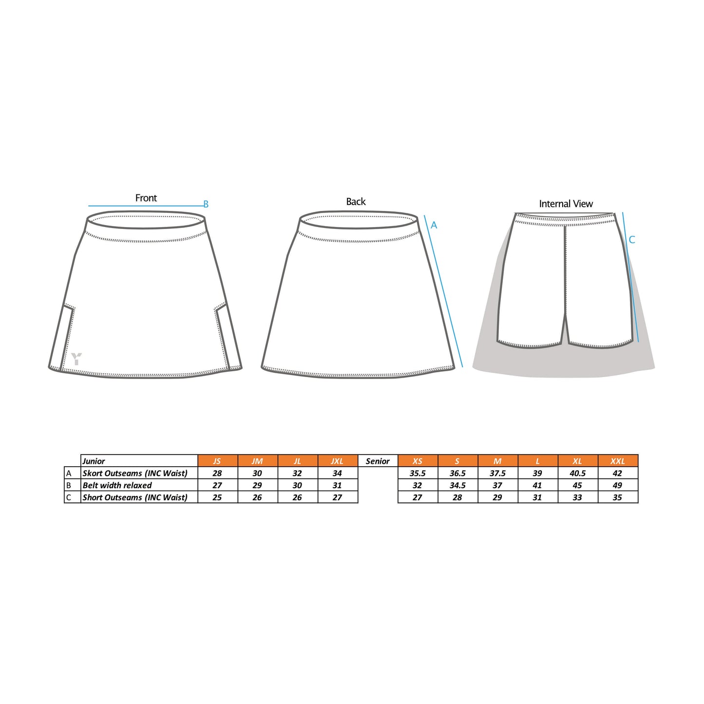 Skort Womens White