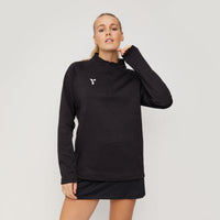 Fugi Quarter Zip Unisex Black Melange