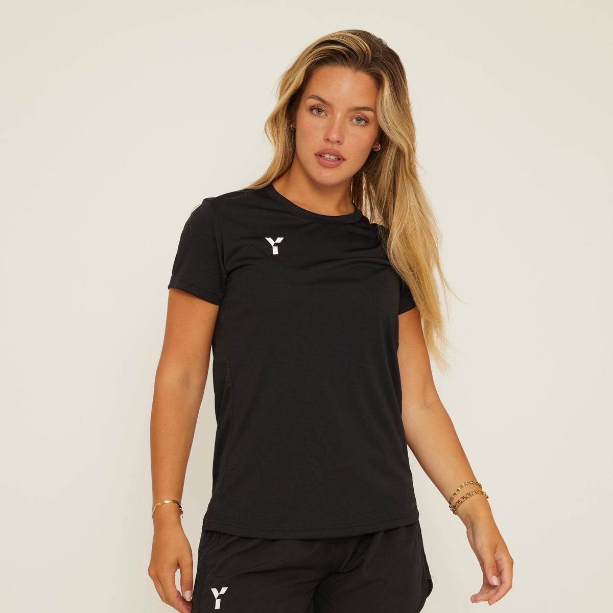 Short Sleeve Training Top Womens Black