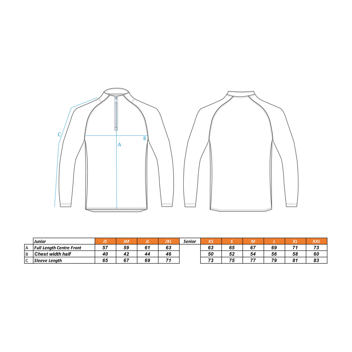 Fugi Quarter Zip Unisex Navy Melange