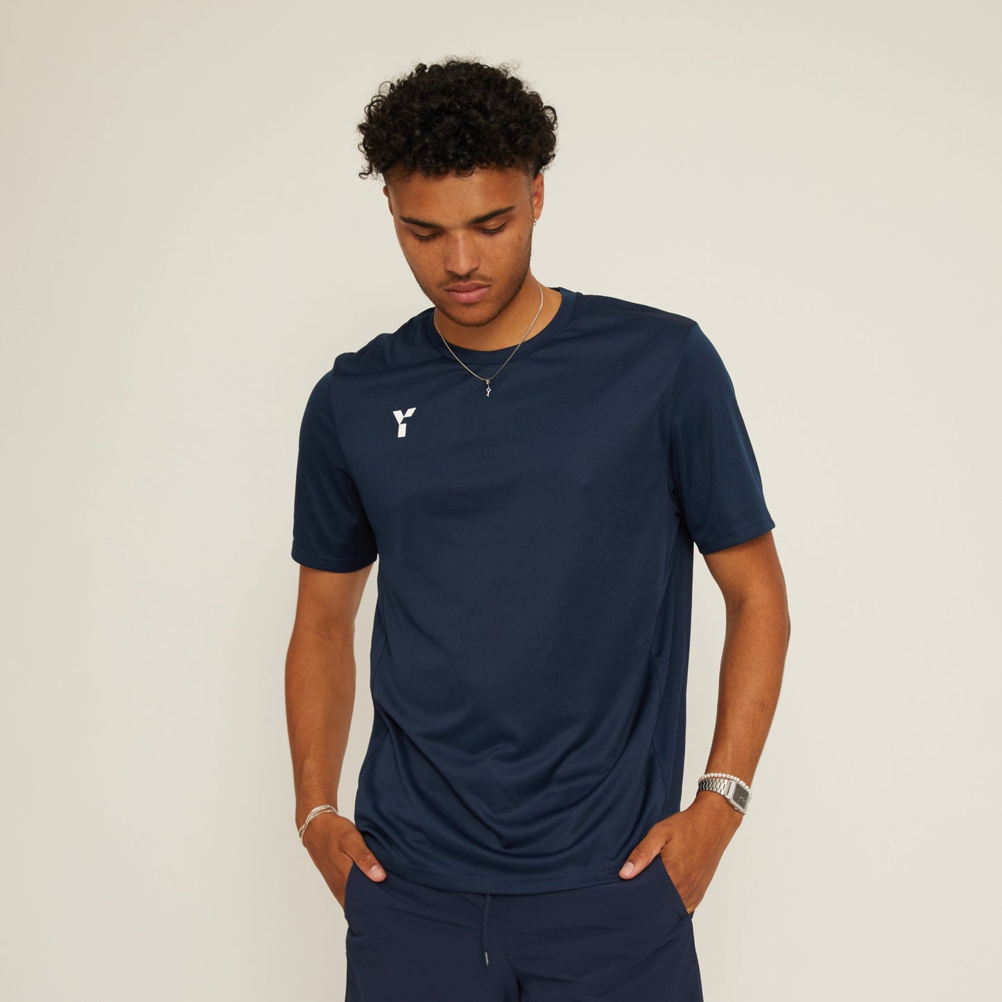 Short Sleeve Training Top Mens White