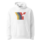 Mosaic Organic Cotton Hoodie - White